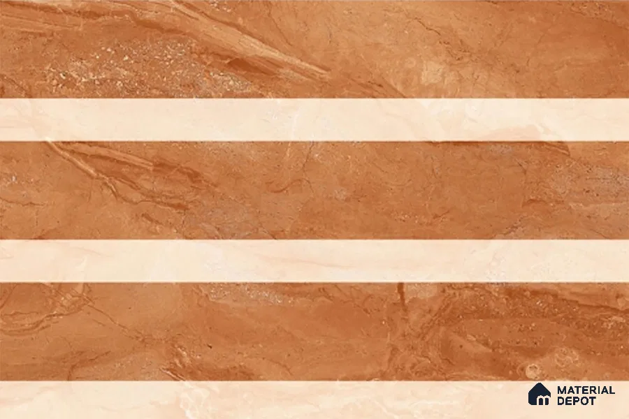 Highlighter Look Wall Tile TL 08841 B | Glossy Finish 18 x 12 inch Ceramic Tile - 7 mm | Suitable For Kitchen & Bathroom