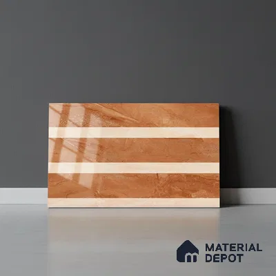 Highlighter Look Wall Tile TL 08841 B | Glossy Finish 18 x 12 inch Ceramic Tile - 7 mm | Suitable For Kitchen & Bathroom