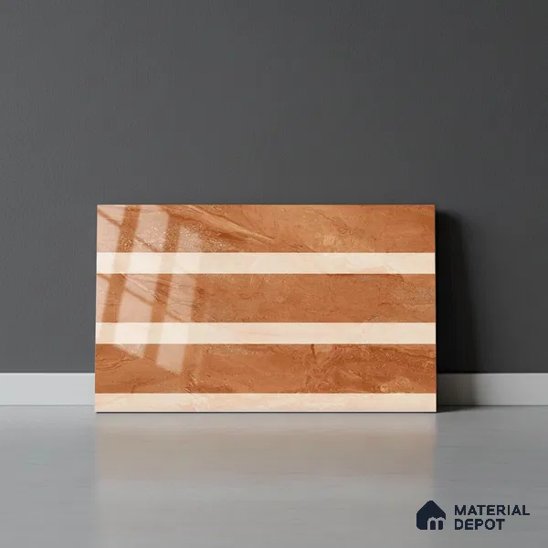 Highlighter Look Wall Tile TL 08841 B | Glossy Finish 18 x 12 inch Ceramic Tile - 7 mm | Suitable For Kitchen & Bathroom