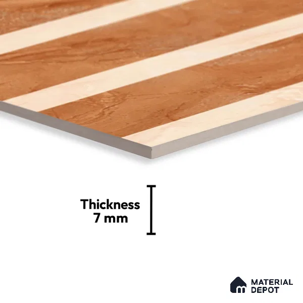 Highlighter Look Wall Tile TL 08841 B | Glossy Finish 18 x 12 inch Ceramic Tile - 7 mm | Suitable For Kitchen & Bathroom