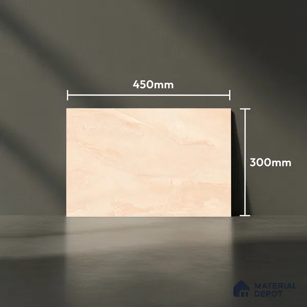 Marble Look Wall Tile TL 08841 C | Glossy Finish 18 x 12 inch Ceramic Tile - 7 mm | Suitable For Kitchen & Bathroom