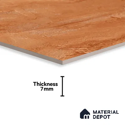 Marble Look Floor Tile TL 08841 D | Matte Finish 12 x 12 inch Ceramic Tile - 7 mm | Suitable For Kitchen, Bathroom, Bedroom & Office