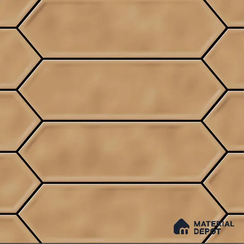 Faux Subway Matching Floor Tile TL 08847 D | Matte Finish 12 x 12 inch Ceramic Anti Skid Tile - 7 mm | Suitable For Kitchen, Bathroom | Please Expect a Slight Variation of Pattern