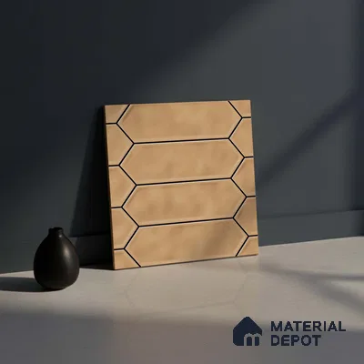 Faux Subway Matching Floor Tile TL 08847 D | Matte Finish 12 x 12 inch Ceramic Anti Skid Tile - 7 mm | Suitable For Kitchen, Bathroom | Please Expect a Slight Variation of Pattern