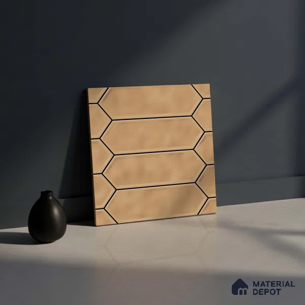 Faux Subway Matching Floor Tile TL 08847 D | Matte Finish 12 x 12 inch Ceramic Anti Skid Tile - 7 mm | Suitable For Kitchen, Bathroom | Please Expect a Slight Variation of Pattern
