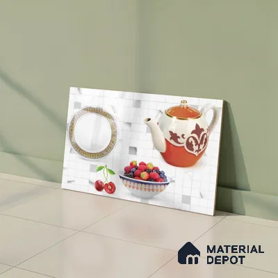Highlighter Look Wall Tile TL 08862 B | Glossy Finish 18 x 12 inch Ceramic Tile - 7 mm | Suitable For Kitchen & Bathroom