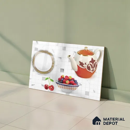 Highlighter Look Wall Tile TL 08862 B | Glossy Finish 18 x 12 inch Ceramic Tile - 7 mm | Suitable For Kitchen & Bathroom