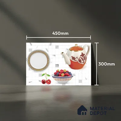 Highlighter Look Wall Tile TL 08862 B | Glossy Finish 18 x 12 inch Ceramic Tile - 7 mm | Suitable For Kitchen & Bathroom
