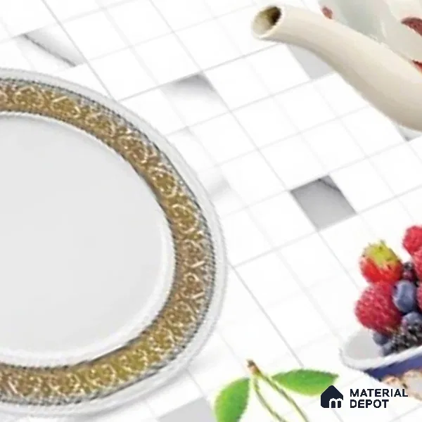 Highlighter Look Wall Tile TL 08862 B | Glossy Finish 18 x 12 inch Ceramic Tile - 7 mm | Suitable For Kitchen & Bathroom