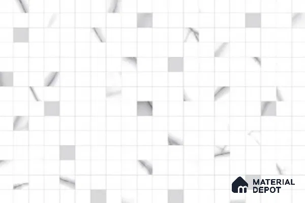 Mosaic Look Wall Tile TL 08862 C | Glossy Finish 18 x 12 inch Ceramic Tile - 7 mm | Suitable For Kitchen & Bathroom