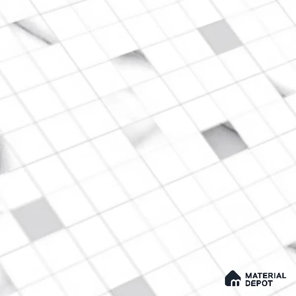 Mosaic Look Wall Tile TL 08862 C | Glossy Finish 18 x 12 inch Ceramic Tile - 7 mm | Suitable For Kitchen & Bathroom