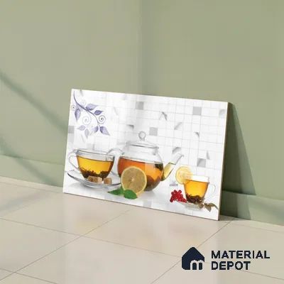 Highlighter Look Wall Tile TL 08862 | Glossy Finish 18 x 12 inch Ceramic Tile - 7 mm | Suitable For Kitchen & Bathroom