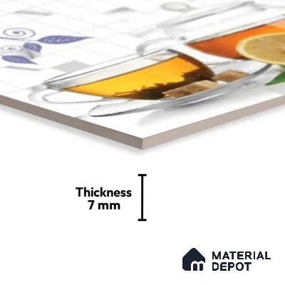 Highlighter Look Wall Tile TL 08862 | Glossy Finish 18 x 12 inch Ceramic Tile - 7 mm | Suitable For Kitchen & Bathroom