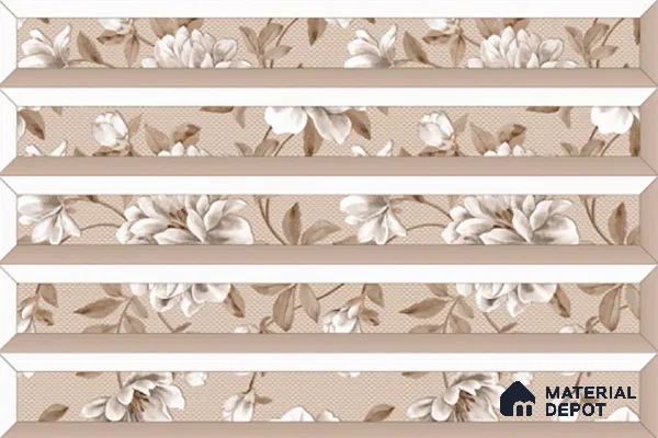 Faux Subway Look Wall Tile TL 08855 B | Glossy Finish 18 x 12 inch Ceramic Tile - 7 mm | Suitable For Kitchen & Bathroom