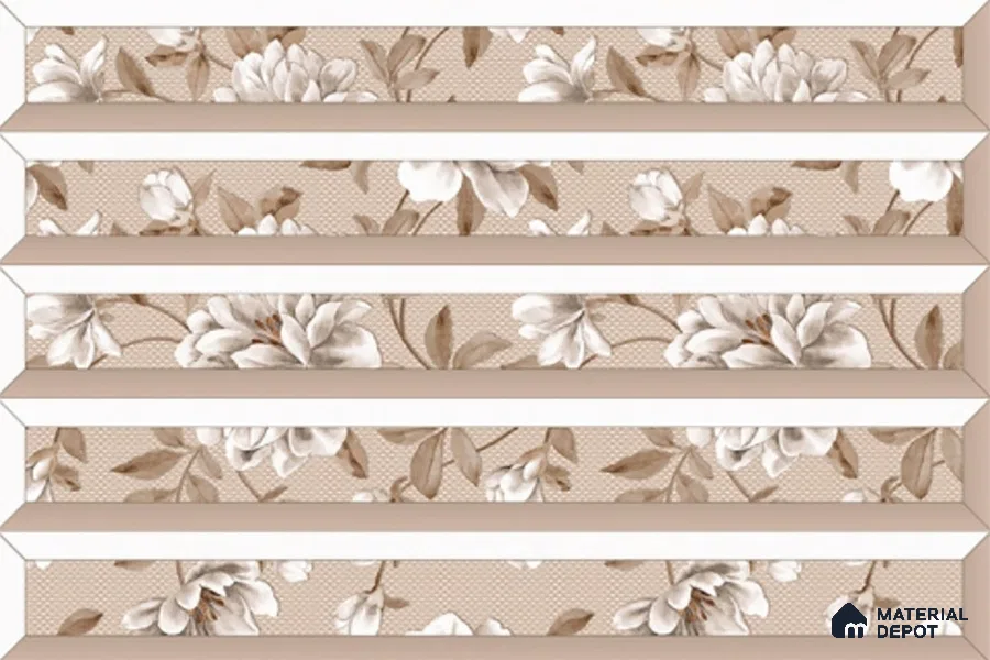 Faux Subway Look Wall Tile TL 08855 B | Glossy Finish 18 x 12 inch Ceramic Tile - 7 mm | Suitable For Kitchen & Bathroom
