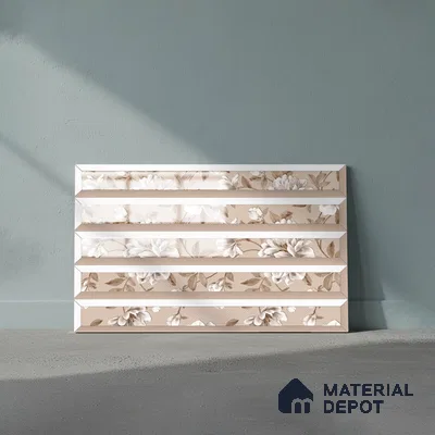 Faux Subway Look Wall Tile TL 08855 B | Glossy Finish 18 x 12 inch Ceramic Tile - 7 mm | Suitable For Kitchen & Bathroom