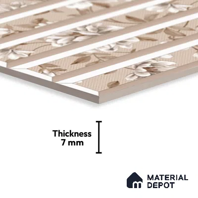 Faux Subway Look Wall Tile TL 08855 B | Glossy Finish 18 x 12 inch Ceramic Tile - 7 mm | Suitable For Kitchen & Bathroom