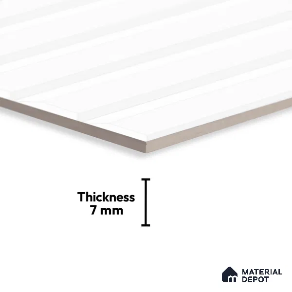 Faux Subway Look Wall Tile TL 08855 D | Glossy Finish 18 x 12 inch Ceramic Tile - 7 mm | Suitable For Kitchen & Bathroom