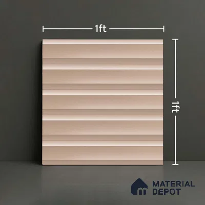 Faux Subway Matching Floor Tile TL 08855 E | Matte Finish 12 x 12 inch Ceramic Anti Skid Tile - 7 mm | Suitable For Kitchen, Bathroom | Please Expect a Slight Variation of Pattern