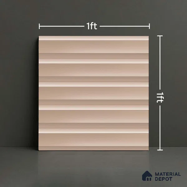 Faux Subway Matching Floor Tile TL 08855 E | Matte Finish 12 x 12 inch Ceramic Anti Skid Tile - 7 mm | Suitable For Kitchen, Bathroom | Please Expect a Slight Variation of Pattern