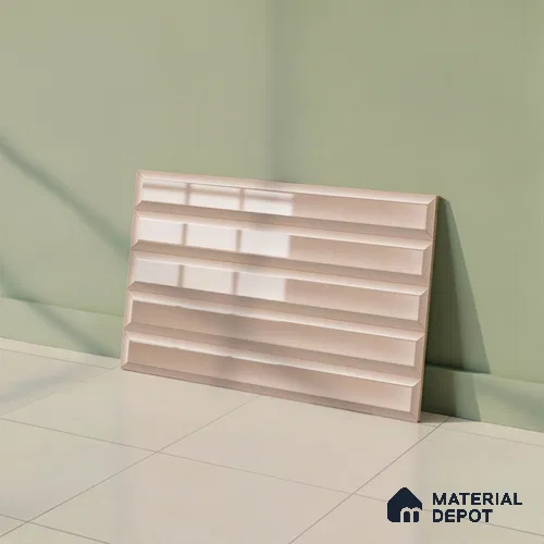 Faux Subway Look Wall Tile TL 08855 | Glossy Finish 18 x 12 inch Ceramic Tile - 7 mm | Suitable For Kitchen & Bathroom