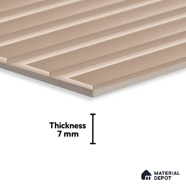 Faux Subway Look Wall Tile TL 08855 | Glossy Finish 18 x 12 inch Ceramic Tile - 7 mm | Suitable For Kitchen & Bathroom
