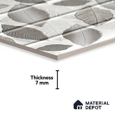 Highlighter Wall Tile TL 08858 B | Glossy Finish 18 x 12 inch Ceramic Tile - 7 mm | Suitable For Kitchen & Bathroom