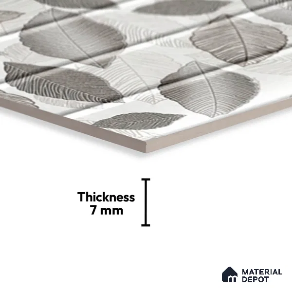 Highlighter Wall Tile TL 08858 B | Glossy Finish 18 x 12 inch Ceramic Tile - 7 mm | Suitable For Kitchen & Bathroom