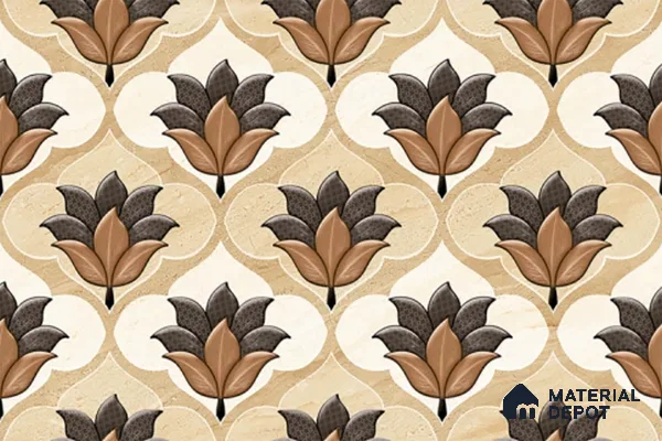 Highlighter Look Wall Tile TL 08854 B | Glossy Finish 18 x 12 inch Ceramic Tile - 7 mm | Suitable For Kitchen & Bathroom