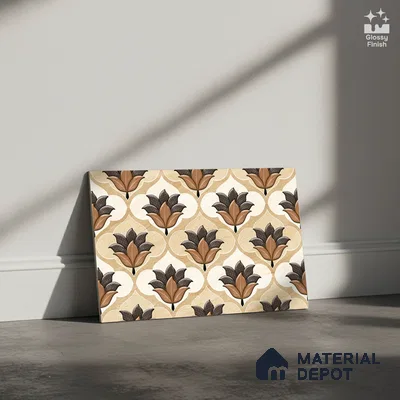 Highlighter Look Wall Tile TL 08854 B | Glossy Finish 18 x 12 inch Ceramic Tile - 7 mm | Suitable For Kitchen & Bathroom