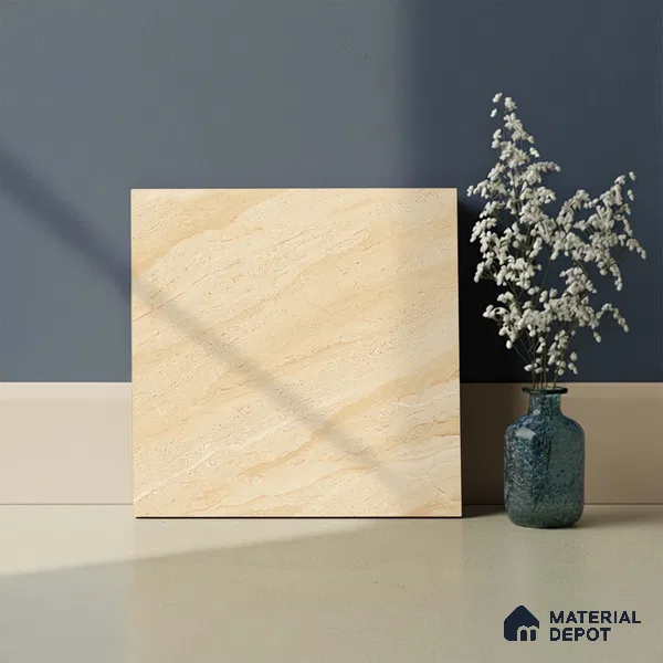 Stone Look Floor Tile TL 08854 D | Matte Finish 12 x 12 inch Ceramic Tile - 7 mm | Suitable For Kitchen, Bathroom, Bedroom & Office