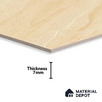 Stone Look Floor Tile TL 08854 D | Matte Finish 12 x 12 inch Ceramic Tile - 7 mm | Suitable For Kitchen, Bathroom, Bedroom & Office
