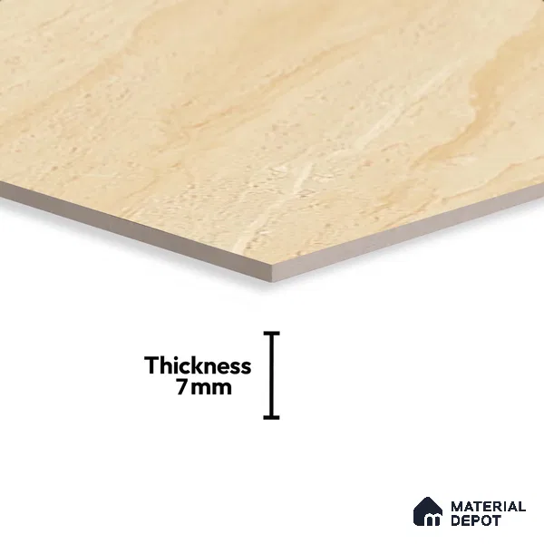 Stone Look Floor Tile TL 08854 D | Matte Finish 12 x 12 inch Ceramic Tile - 7 mm | Suitable For Kitchen, Bathroom, Bedroom & Office