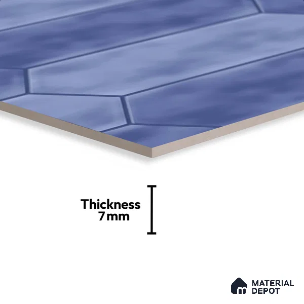 Faux Subway Matching Floor Tile TL 08846 D | Matte Finish 12 x 12 inch Ceramic Anti Skid Tile - 7 mm | Suitable For Kitchen, Bathroom | Please Expect a Slight Variation of Pattern