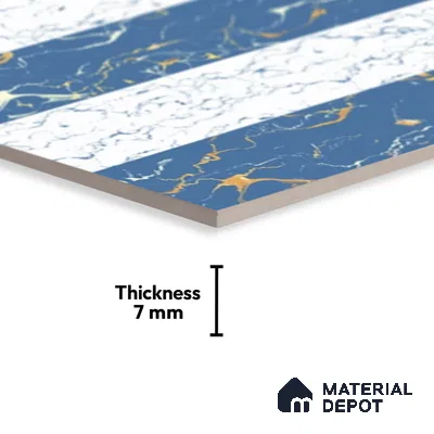 Highlighter Look Wall Tile TL 08857 B | Glossy Finish 18 x 12 inch Ceramic Tile - 7 mm | Suitable For Kitchen & Bathroom