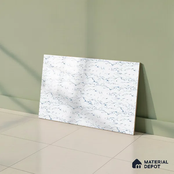 Marble Look Wall Tile TL 08857 C | Glossy Finish 18 x 12 inch Ceramic Tile - 7 mm | Suitable For Kitchen & Bathroom