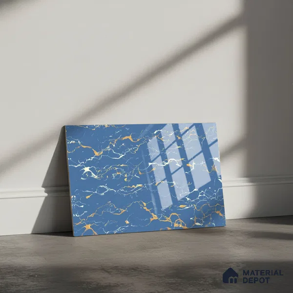 Marble Look Wall Tile TL 08857 | Glossy Finish 18 x 12 inch Ceramic Tile - 7 mm | Suitable For Kitchen & Bathroom