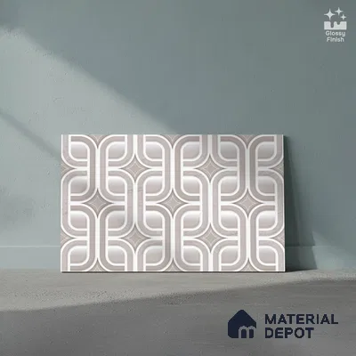 Highlighter Look Wall Tile TL 08845 B | Glossy Finish 18 x 12 inch Ceramic Tile - 7 mm | Suitable For Kitchen & Bathroom