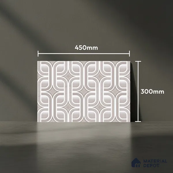 Highlighter Look Wall Tile TL 08845 B | Glossy Finish 18 x 12 inch Ceramic Tile - 7 mm | Suitable For Kitchen & Bathroom