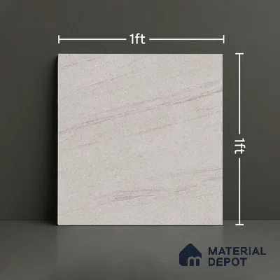 Stone Look Floor Tile TL 08845 D | Matte Finish 12 x 12 inch Ceramic Tile - 7 mm | Suitable For Kitchen, Bathroom, Bedroom & Office