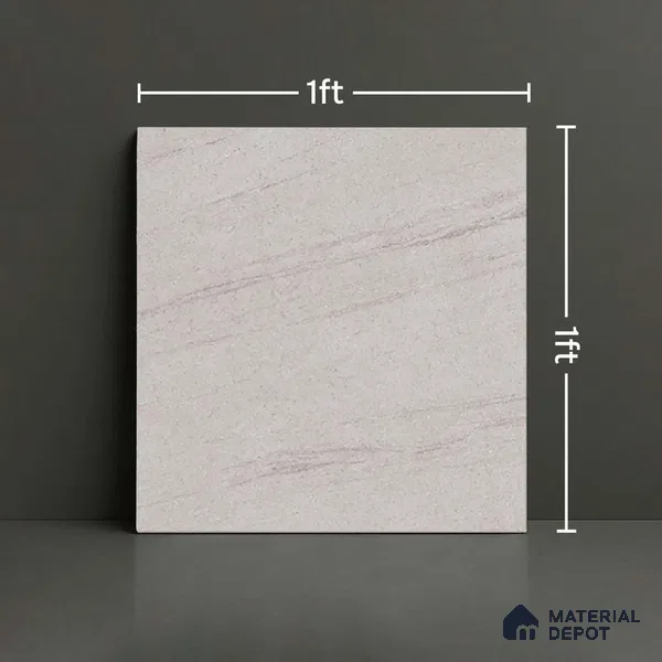 Stone Look Floor Tile TL 08845 D | Matte Finish 12 x 12 inch Ceramic Tile - 7 mm | Suitable For Kitchen, Bathroom, Bedroom & Office