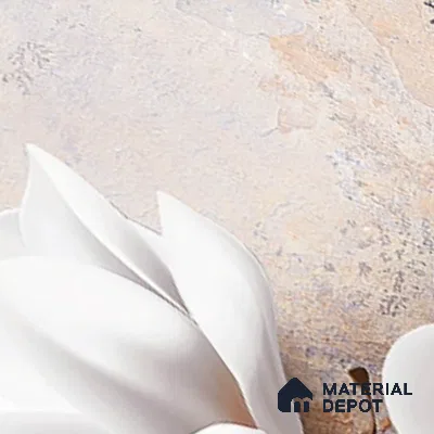 Floral Wall Tile TL 08859 B | Glossy Finish 18 x 12 inch Ceramic Tile - 7 mm | Suitable For Kitchen & Bathroom