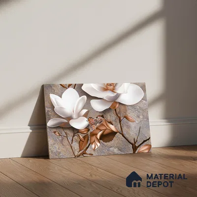 Floral Wall Tile TL 08859 C | Glossy Finish 18 x 12 inch Ceramic Tile - 7 mm | Suitable For Kitchen & Bathroom