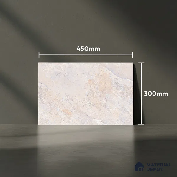 Stone Look Wall Tile TL 08859 D | Glossy Finish 18 x 12 inch Ceramic Tile - 7 mm | Suitable For Kitchen & Bathroom