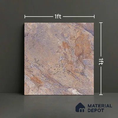 Stone Look Floor Tile TL 08859 E | Matte Finish 12 x 12 inch Ceramic Tile - 7 mm | Suitable For Kitchen, Bathroom, Bedroom & Office