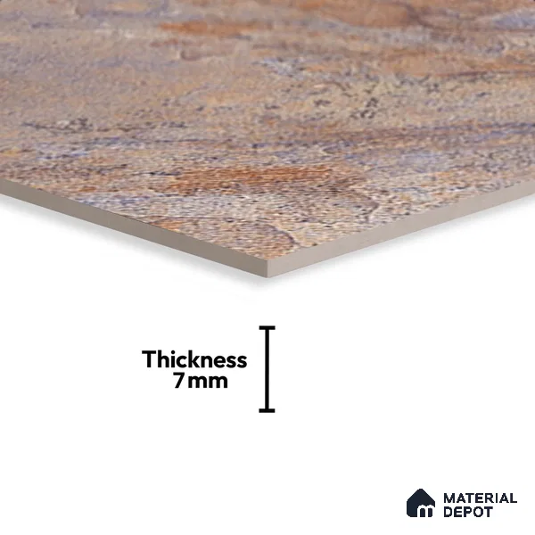 Stone Look Floor Tile TL 08859 E | Matte Finish 12 x 12 inch Ceramic Tile - 7 mm | Suitable For Kitchen, Bathroom, Bedroom & Office