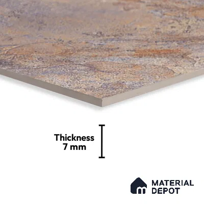Stone Look Wall Tile TL 08859 | Glossy Finish 18 x 12 inch Ceramic Tile - 7 mm | Suitable For Kitchen & Bathroom