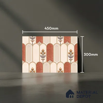 Highlighter Look Wall Tile TL 08851 B | Glossy Finish 18 x 12 inch Ceramic Tile - 7 mm | Suitable For Kitchen & Bathroom
