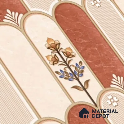 Highlighter Look Wall Tile TL 08851 B | Glossy Finish 18 x 12 inch Ceramic Tile - 7 mm | Suitable For Kitchen & Bathroom