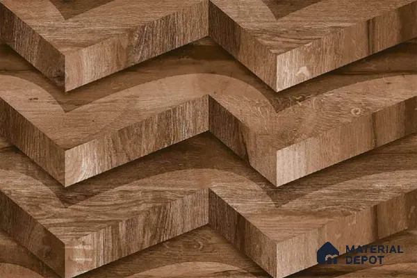 Patterned Look Wall Tile TL 08865 | Glossy Finish 18 x 12 inch Ceramic Tile - 7 mm | Suitable For Kitchen & Bathroom